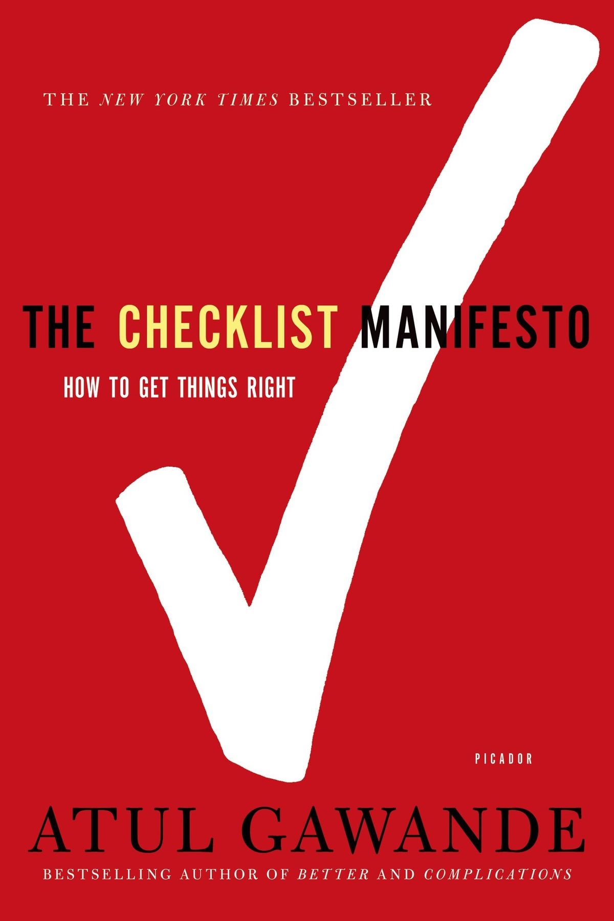 Checklist Statement: by Atul Gawande
