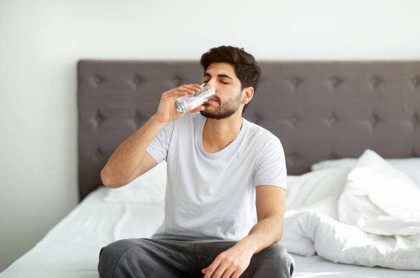 Drinking water early in the morning