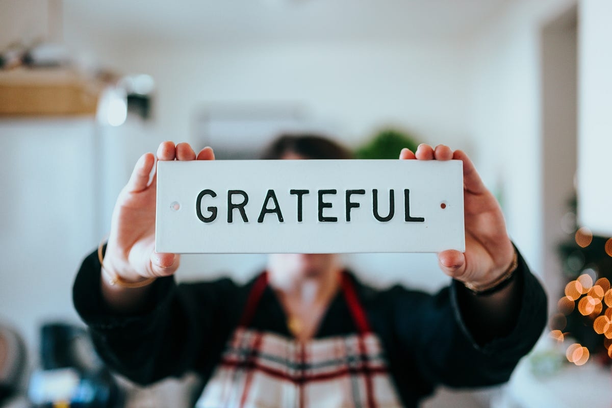 Express gratitude Express gratitude