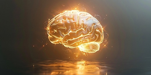 subconscious mind Glowing human brain representing the power of subconscious mind reprogramming