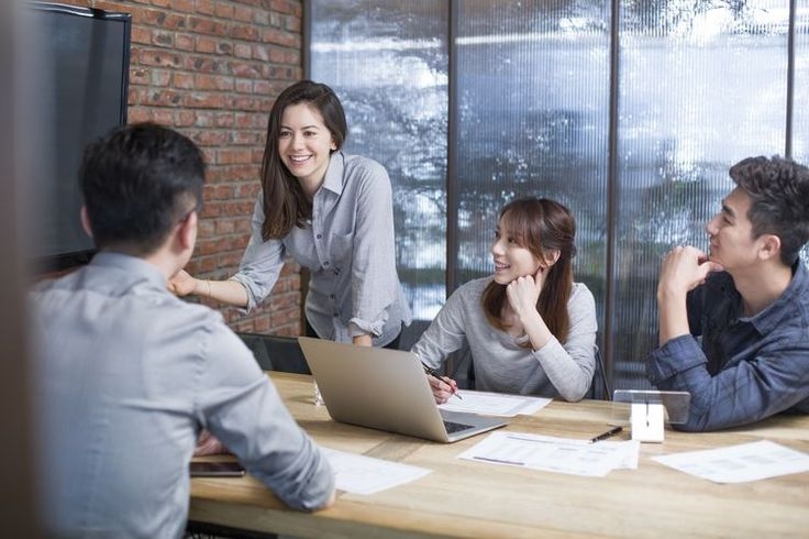 Leadership skills A young, efficient manager