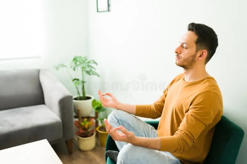 A person working on forming a new habit